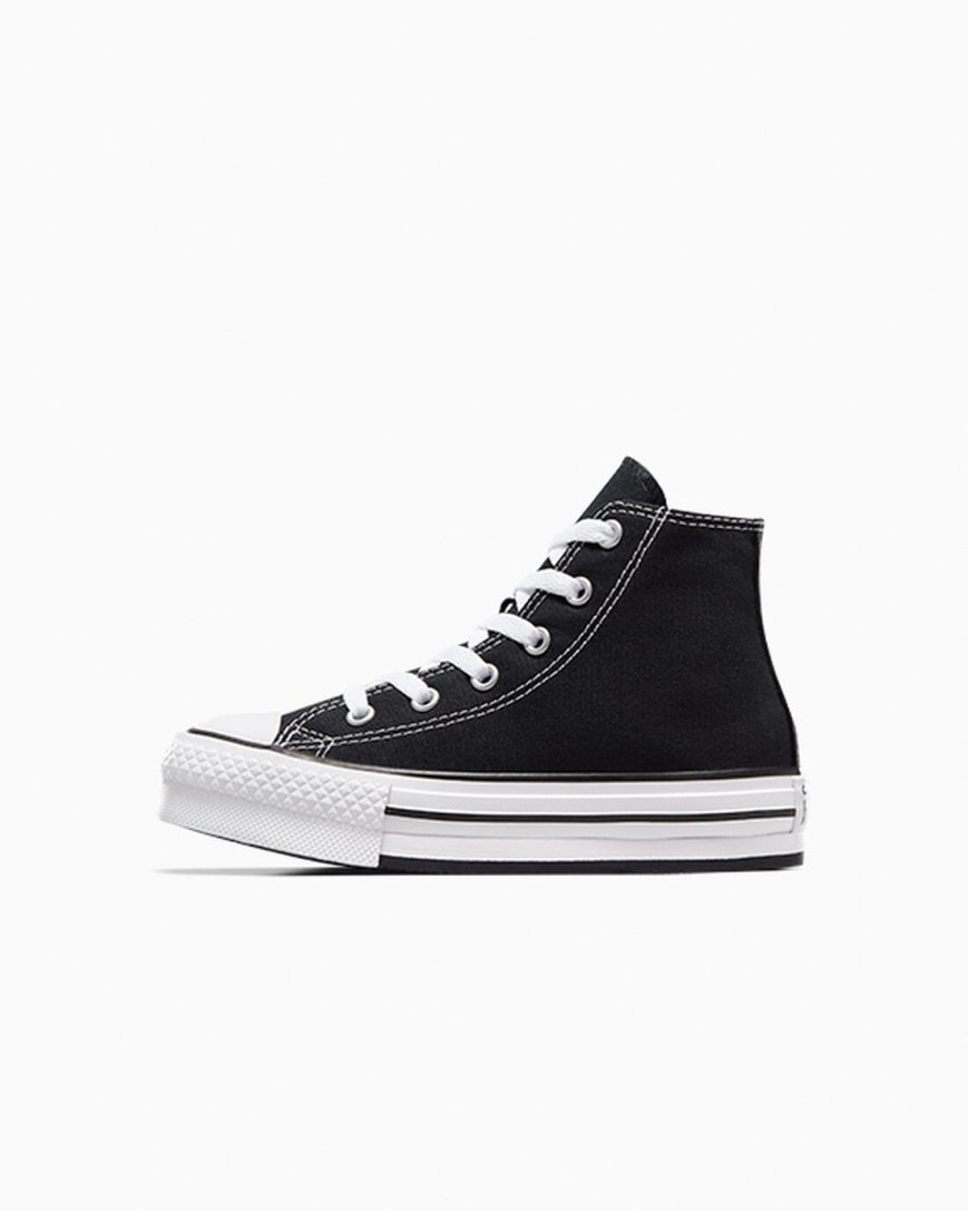 Girls' Converse Chuck Taylor All Star Lift High Top Platform Shoes Black / White / Black | AU 0864EY